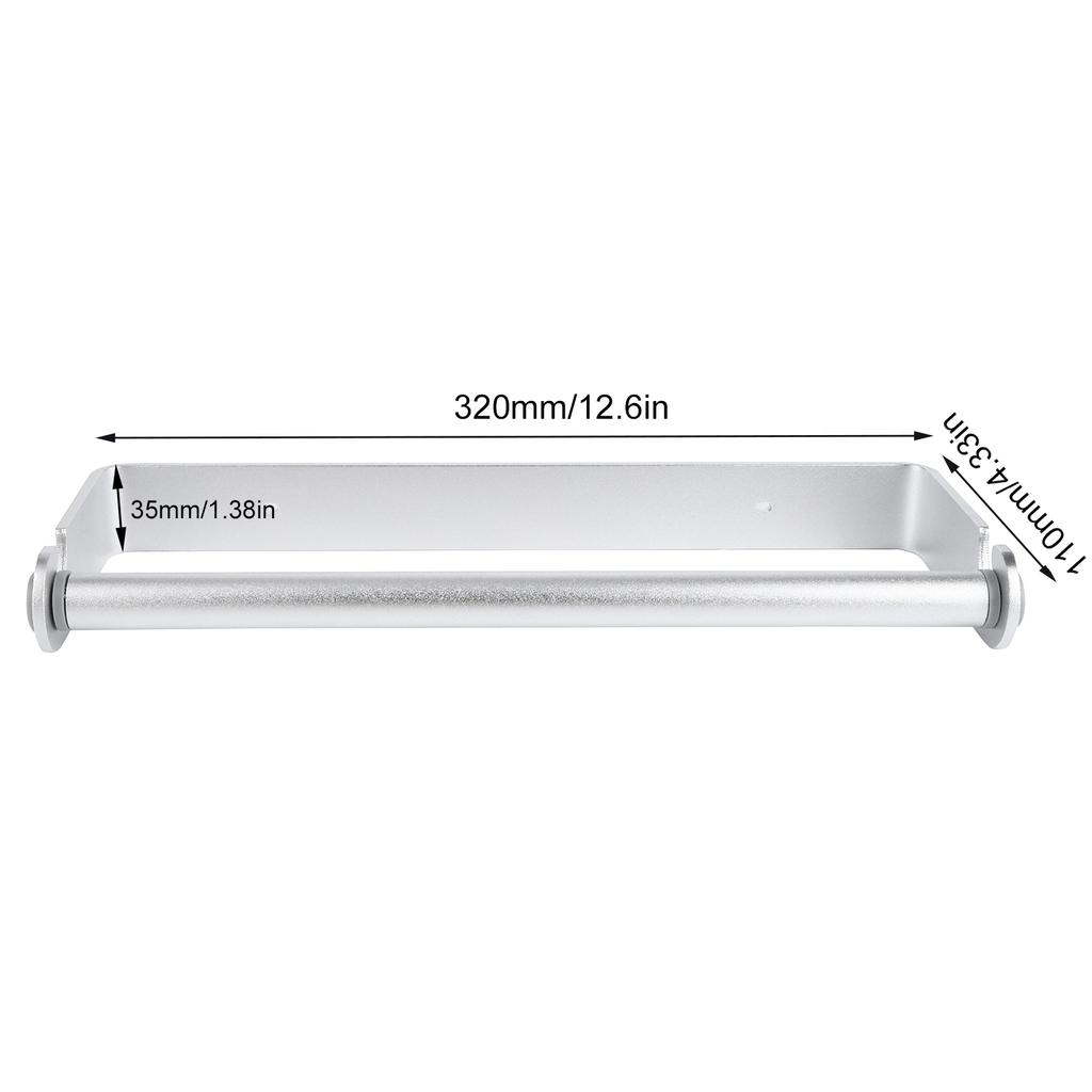 Wall Mounted Kitchen Plastic Wrap Film Paper Towel Rack Paper Roll Dispenser Holder