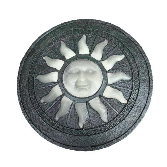 Garden Stepping Stone Glow-in-The-Dark Butterfly Insect Resin Garden Stone Moon Sun Star Stepping Stone for Patio Lawn