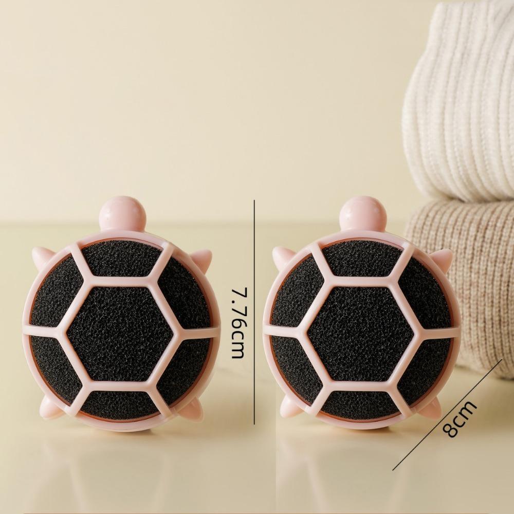 

2Pcs Reusable Laundry Balls Turtle Shape Hair Remover Household Clothes Cleaning розовый