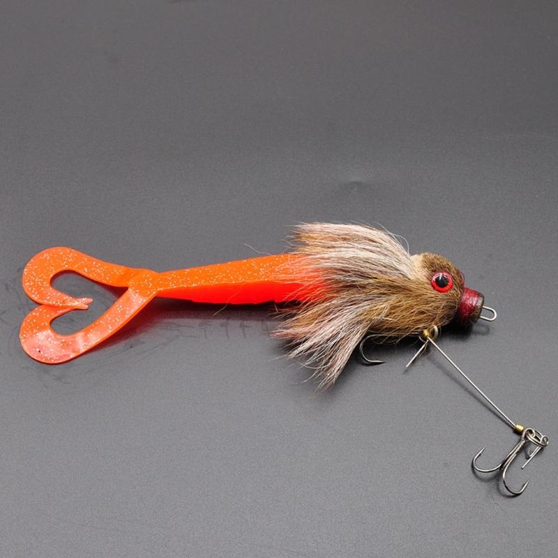 Realistic Artificial Baits with Soft Plush Texture Enhances Casting Performances for Beginner Fishermen Fishing Hair Lure
