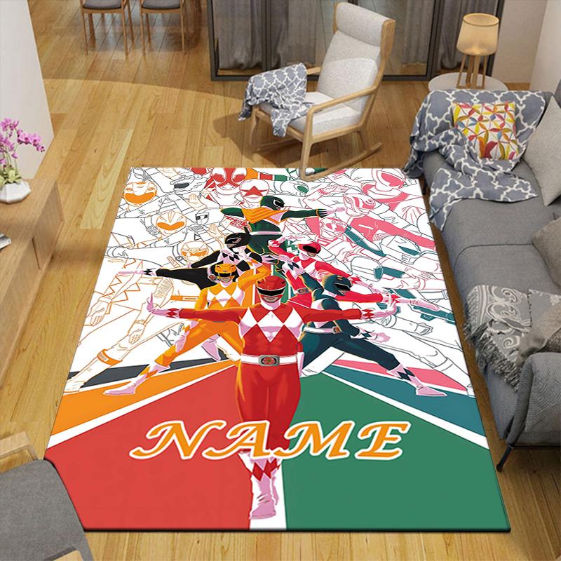 Custom 1Pc Power Rangers Heroic Team Rug Office Carpet Indoor Outdoor Entrance Doormat Nonslip Soft And Comfortable Living Room D2915220