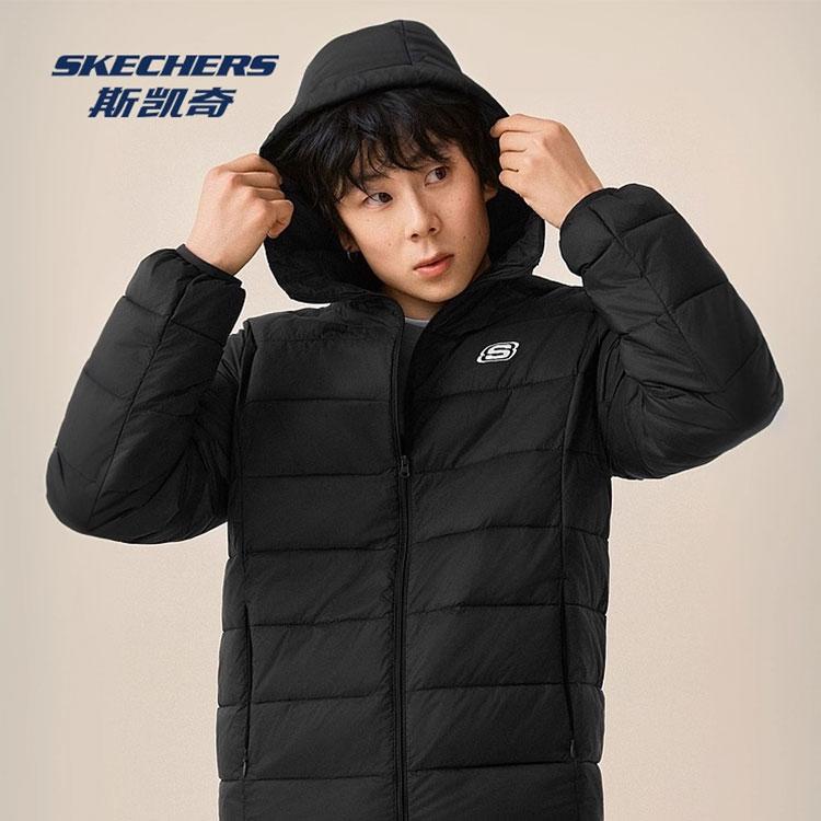 Skechers Technology Puffer Jacket Unisex Carbon Black L425U088-0018