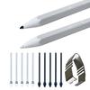 Förpackning med 5 pennpåfyllningar med klämma för säker fastsättning för Tab S11/S11Ultra Stylus-pennor