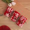 National Trend Red Cotton Bridesmaid Wedding Souvenir Towel Gift