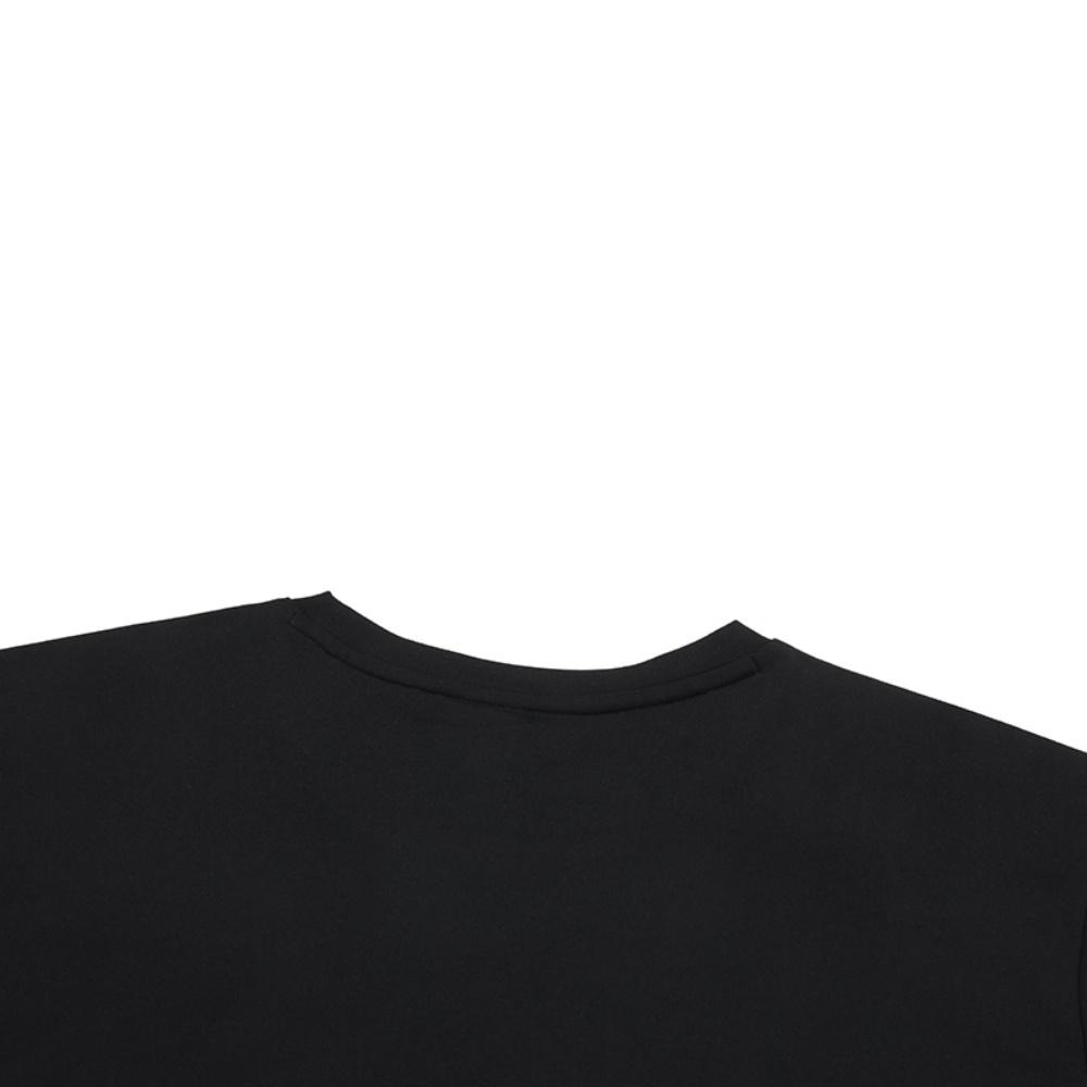 New FILA Fitness T Shirts Men's Pitch Black BK A11M531116F-BK