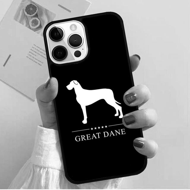 Great Dane Dog Puppy Phone Case Back Cover for iPhone 17 Air 16 15 14 13 11 12 Pro Max PlusS Shell Coque