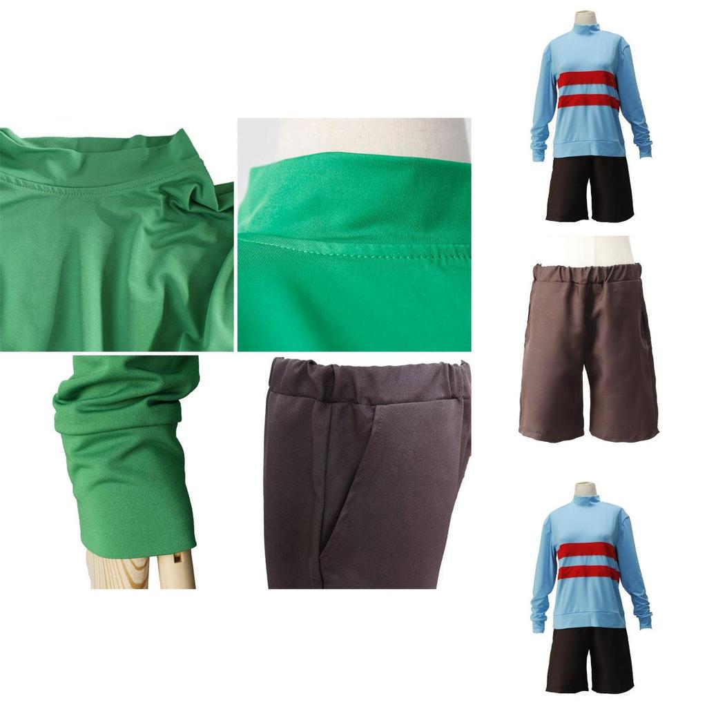 Comfortable Undertale Frisk Chara Cosplay Outfit For Role Play And Daily Wear