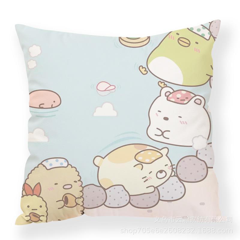 Cartoon Cartoon Corner Creature Pillow Cute Ins Animal Pillow Case Office Waist Rest Premium Durable Quality Useful