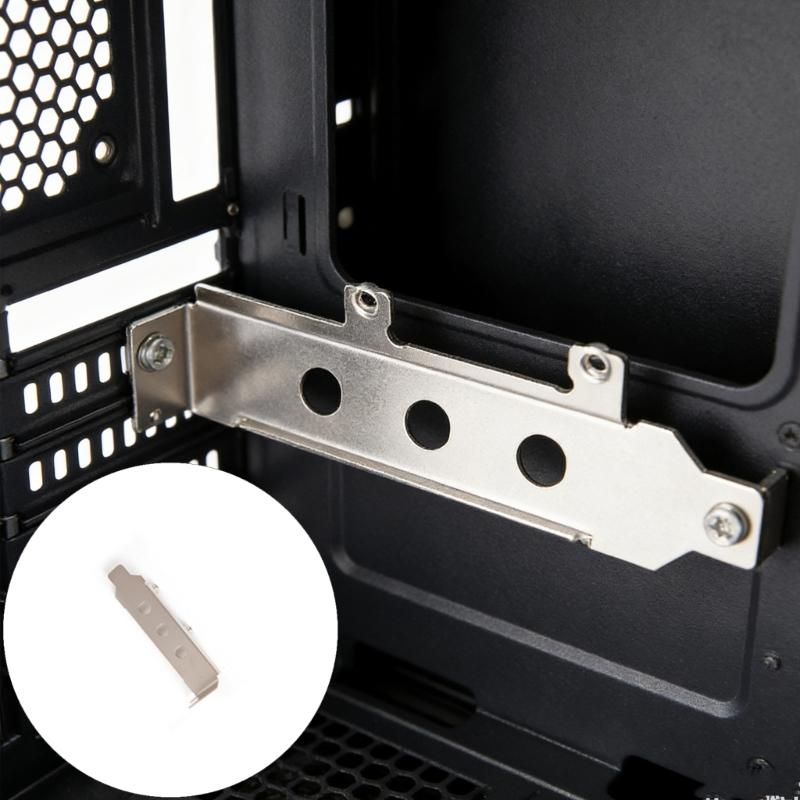 Universal Half Height PCI Bracket For Wireless Networking Card Durability Metal Construction Easy Installation Silver Color