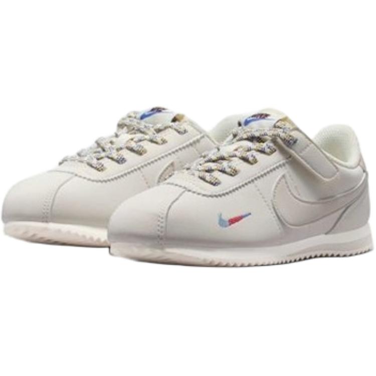 Nike Cortez EasyOn PS Soft Pearl Light Orewood Brown Kinder-Sneaker Creme Kometenblau Burgunderrot IH7661-001