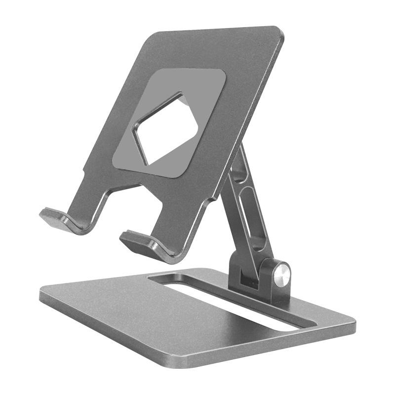 Folding Aluminum Tablet & Phone Holder for iPad and Mobile Devices Foldable