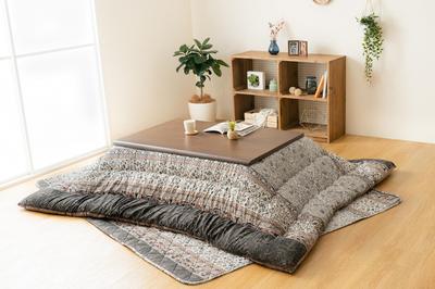 Ikehiko Corporation Kotatsu Dekbed 4550317202124 Bruin Vierkant