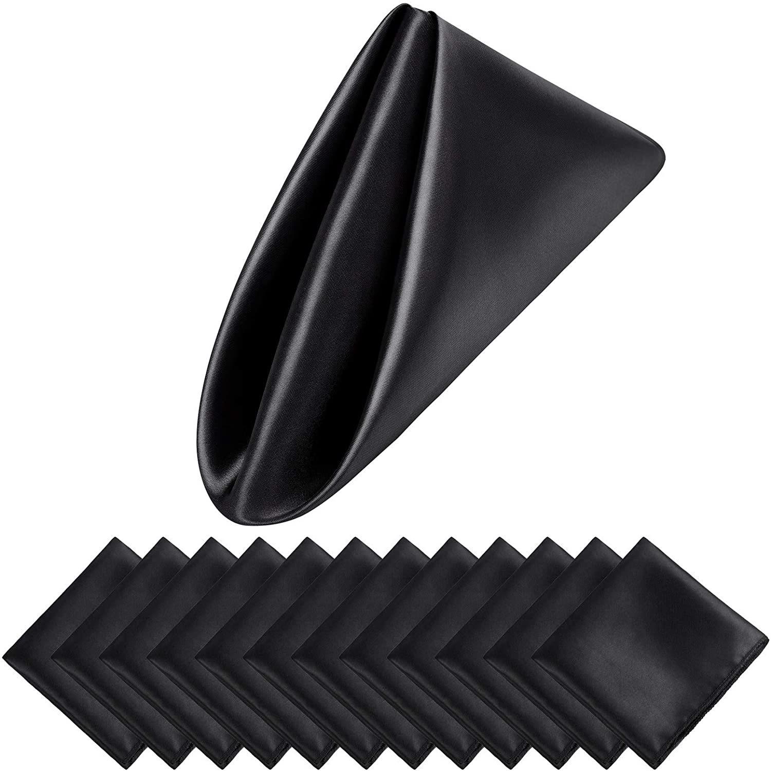 24 шт. 30*30 см платок атласные салфетки для ужина в отеле романтическое свадебное — фото 10