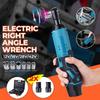 Rechargeable Electric Ratchet Wrench Electric Cordless Right Angle Wrench Kit 2 Lithium-Ion Battery For Car 18V 28V 42V