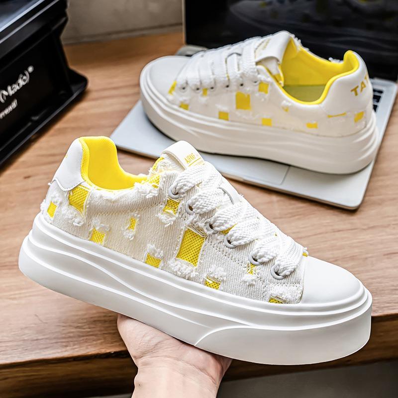 Fashion Shoes for Men Fashion Simple Shoes Comfortable Breathable Mens Shoe Personalized Versatile Trend Sports and Leisure Board Shoes