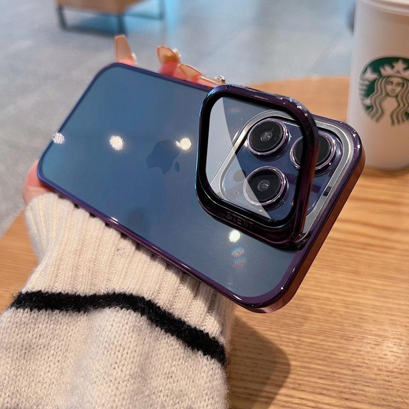 Electroplated lens invisible bracket Apple 11ProMax mobile phone case iPhone11 all-inclusive lens anti-drop protective case