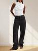Women's Mock Neck Sleeveless Tank Top Slim Fitted Ruched Draped Top