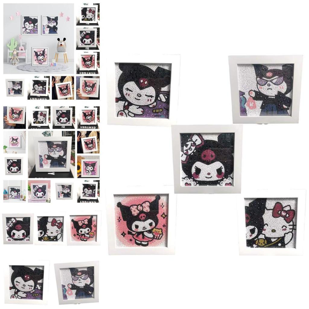 Neues Cartoon-PVC-Stick-Diamantgemälde mit Kunststoffrahmen Perfektes Geburtstagsgeschenk für Kinder und Erwachsene