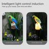 Lawn Ground Light Resin Macaw Ground Light IP55 Waterproof Garden Landscape Light 600MAH Solar Yard Lamp Vivid for Yard Garden