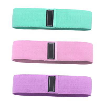 3PCS Resistance Loop Exercise Bands Polyester Cotton Elastic Workout Bands for Home Fitness
