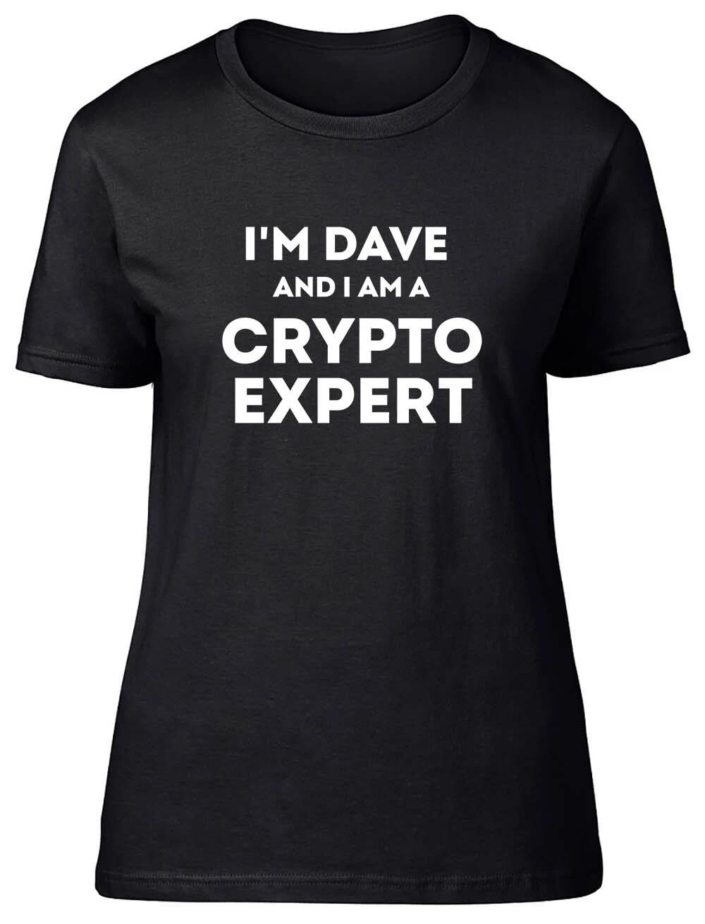 Personalised I m a Crypto Expert Fitted Womens Ladies T Shirt XXL