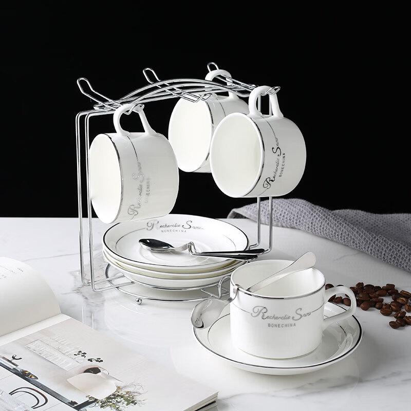 

Zhaoran Luxury Handmade European Ceramic Coffee Set (4 Cups & Saucers)