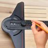 Winkelmesser Aluminium Winkelmesser T-Lineal Holzbearbeitung Anreißer Markierungslineal Multifunktionaler Winkelmesser für den Bau