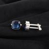 London Blue Topaz Gemstone 925 Sterling Silver Handmade Cufflinks 1" For Gift CL-9-12
