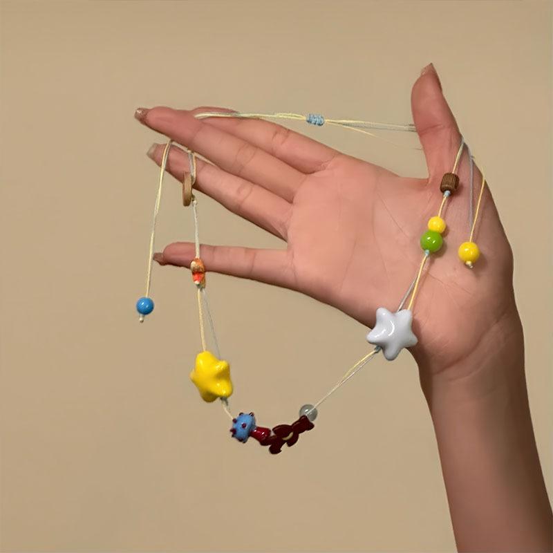 

Акриловая пуговица-звездочка, деревянная стружка, кулон-мишка, ожерелье, легкая роскошь, нишевая мода, темперамент, универсальное, чувство высокого класса, ювелирные изделия