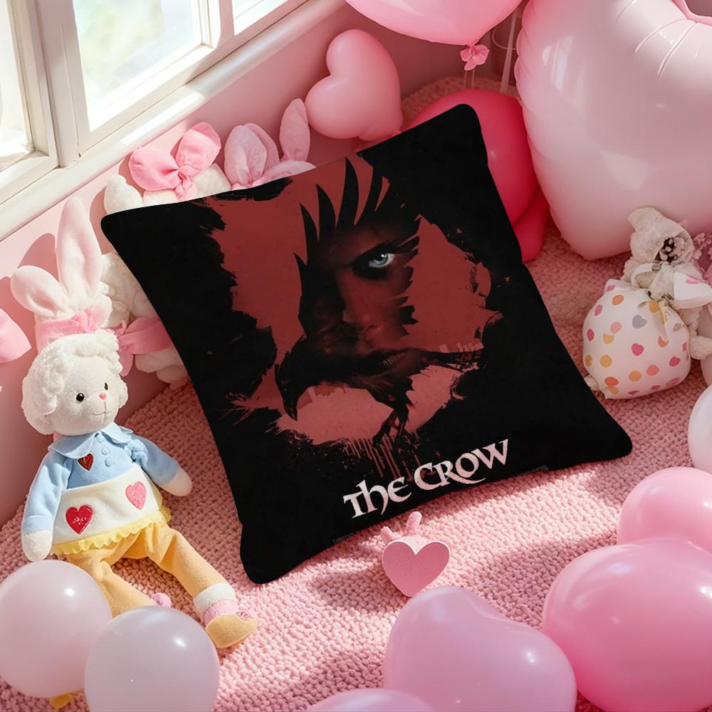 Movie T-The C-Crow Cushion Cover Pattern Printed Pillowcase for Living Room Sofa Cushion Cover & Bedroom Decor