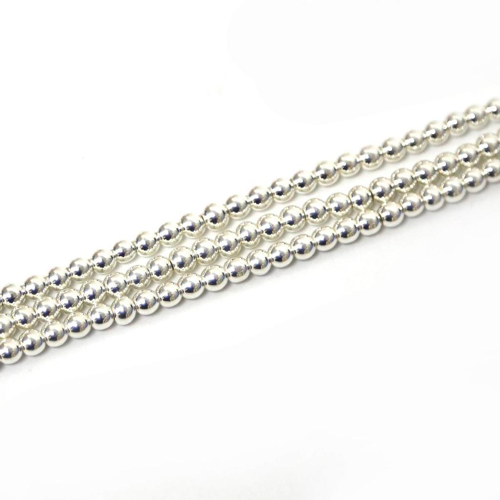 Hematite Beads Natural Stone Loose Beads For Jewelry Making Ball Bracelets DIY Accessories