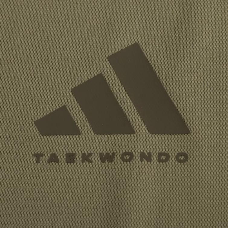 Adidas Taekwondo Soft Minimalist Short Sleeve T-Shirt Comfortable Fashion Striped Shorts Casual Sports Set ADICLTS24TK-OSSO+S21ATMSH2T-BW