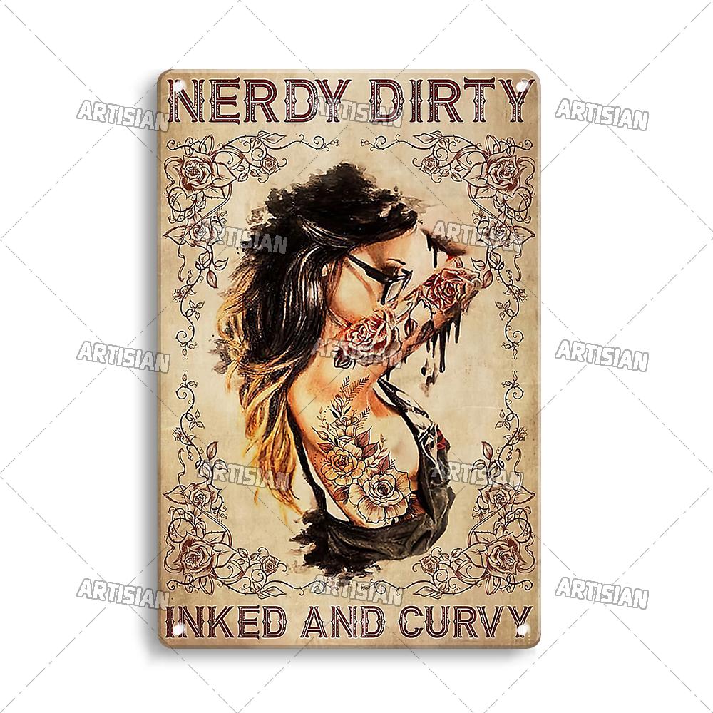 Artisian Tattoo Retro Metal Poster Job Tin Plaque Hobby Decorative Plate Wall Decor Garage Bar Pub Club Hotel Cafe Kitchen Home
