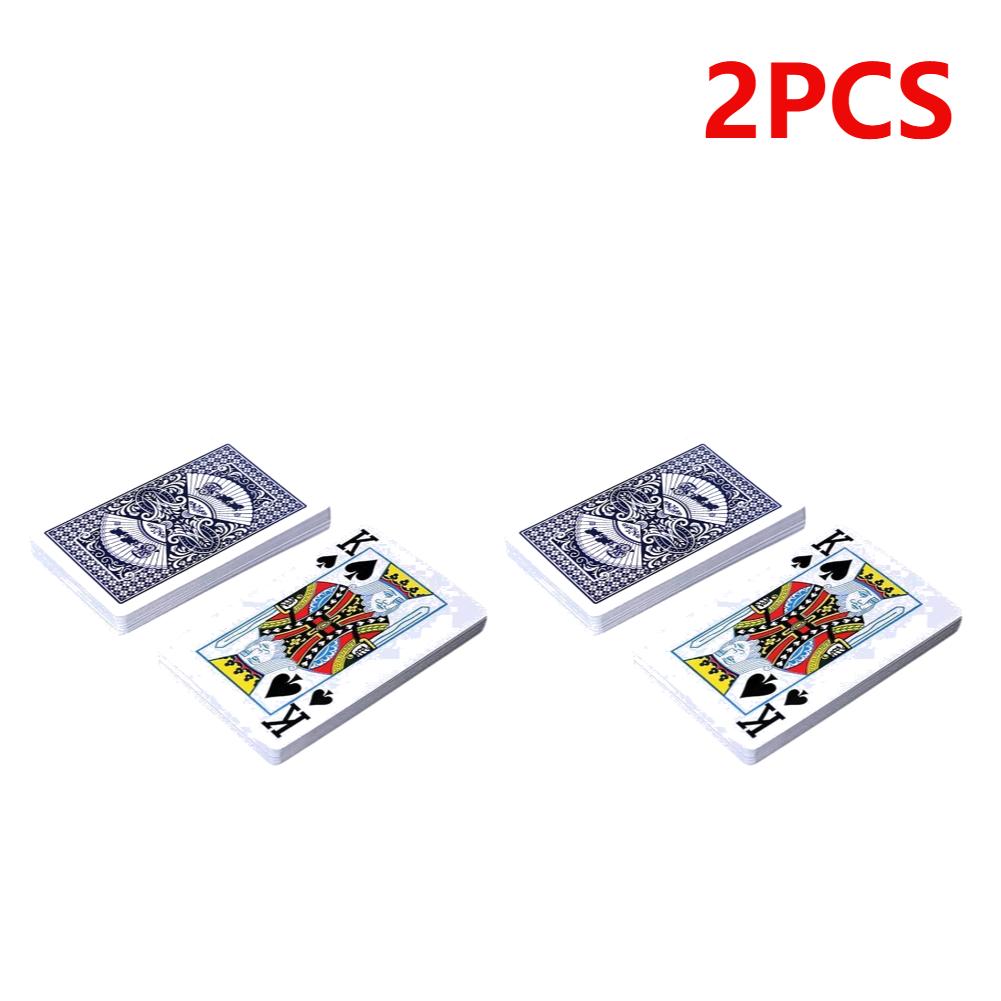 20/1pcs Playing Cards Plastic Coated Paper Deck Poker Cards Funny Family Board Game 54 Cards Waterproof Folding for Adults