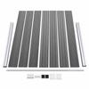 Fence Panel Set WPC 699x146 Cm Grey