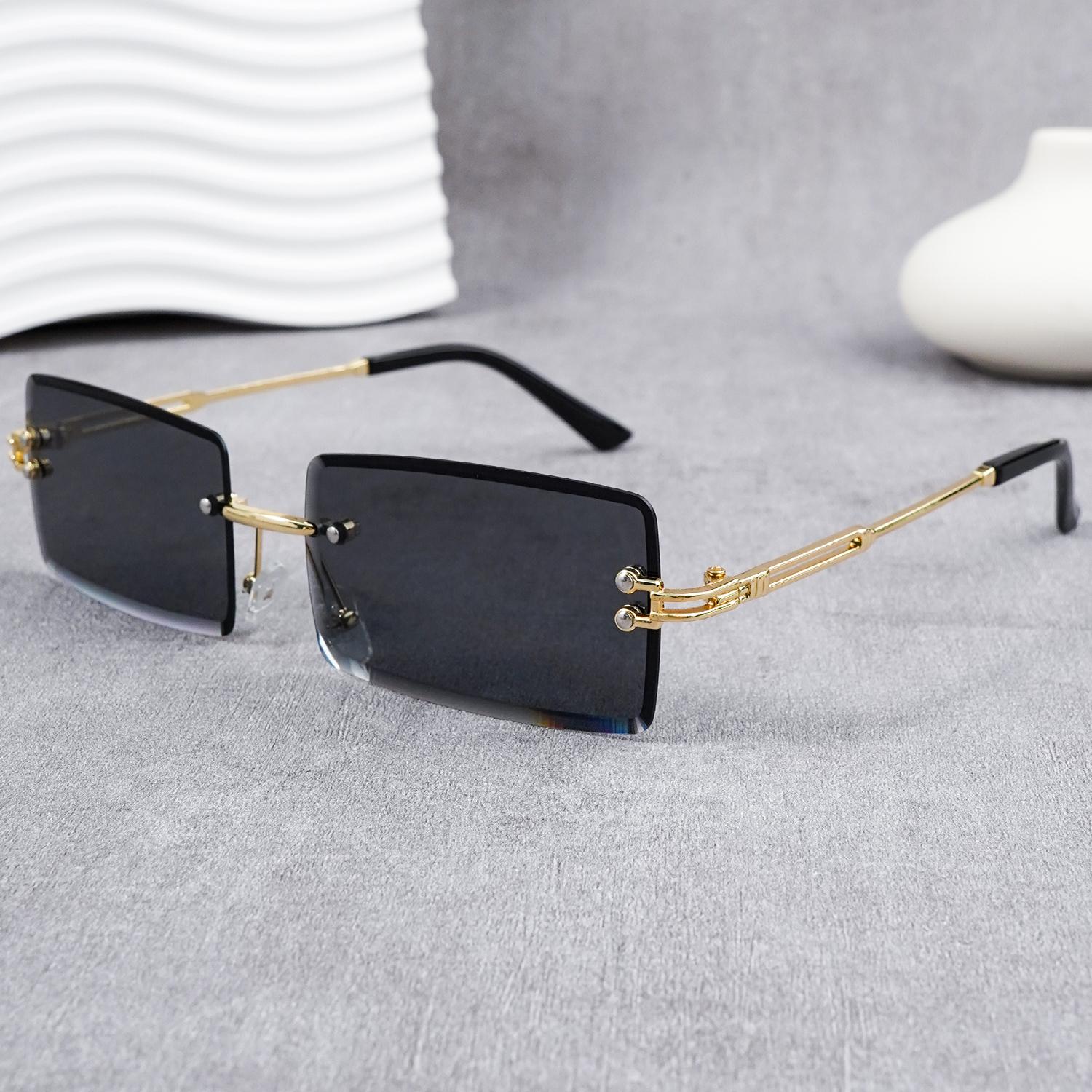 Frameless Rectangles for Women and Men - UV400 Fashionable Sunglasses