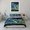 Swirling Stars and Landscape. Bedding Sets Duvet Cover Sets Duvet Covers Pillowcases(1 * Duvet Cover 2 * Pillowcases Without Duvet Insert)