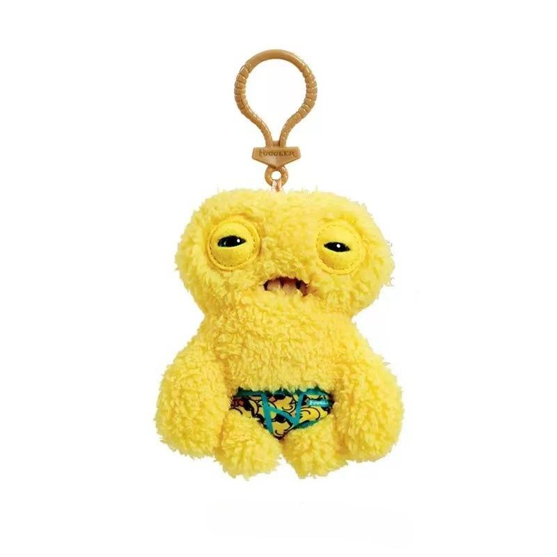 Portachiavi Peluche Fuggler Cartone Animato Mostro Denti Divertenti Bambola Ripiena Coniglio Ciondolo per Borsa Regali