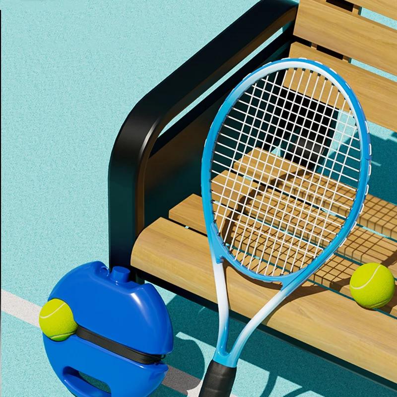 Professional Tennis Training Aids Bases With Elastic Rope Ball Practice Self-Duty Rebound Tennis Trainer Tennis Practice Tool