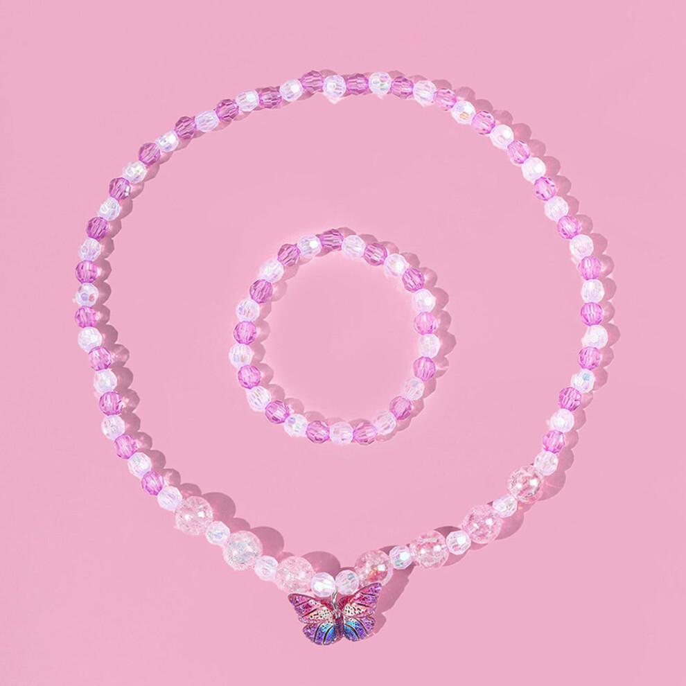Colorful Pendant Bracelet Set Girls Jewellery Toddler Little Jewelry