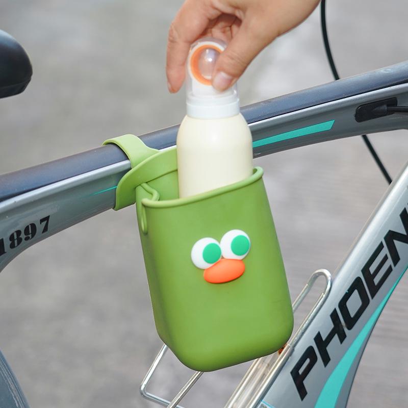 Multifunctional Silicone Cup Holder for Strollers, Bicycles, Wheelchairs, and Pool Handrails