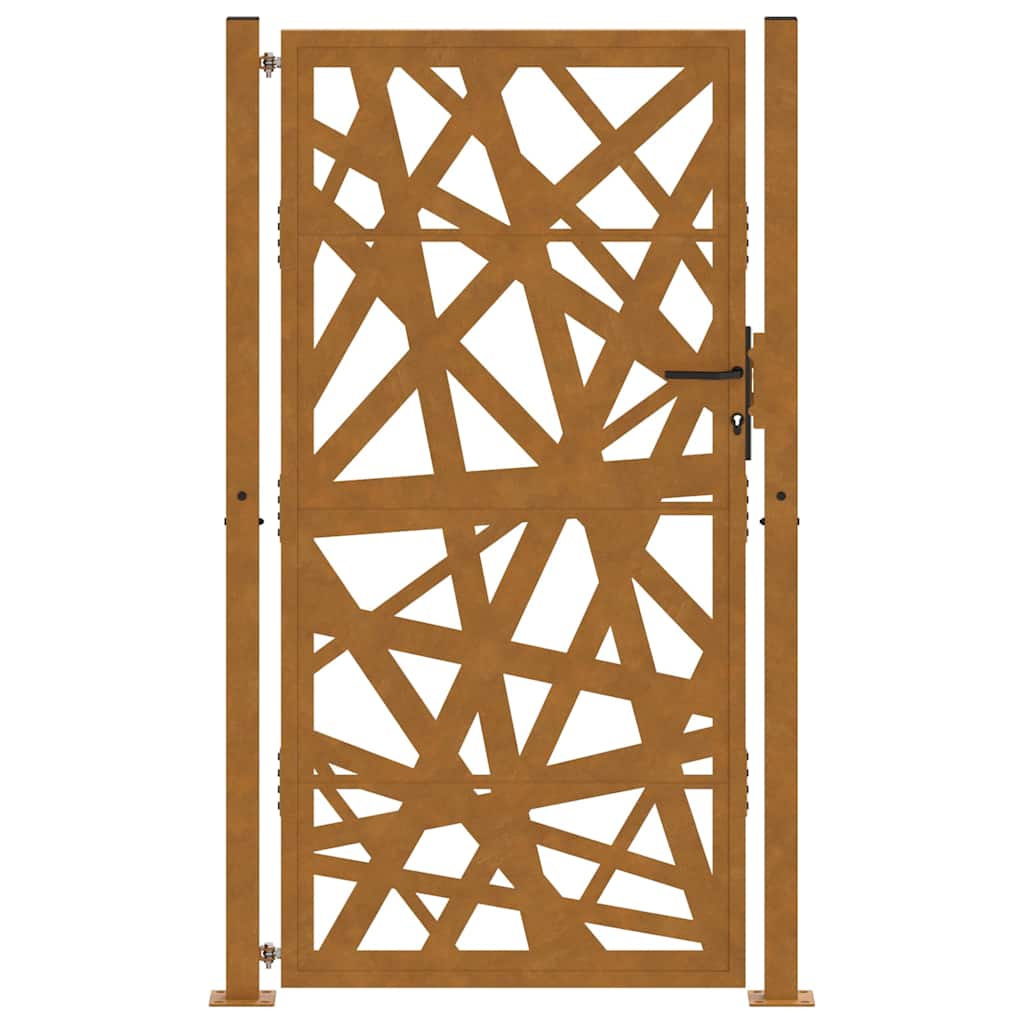 Garden Gate 100x200 Cm Corten Steel Light Design
