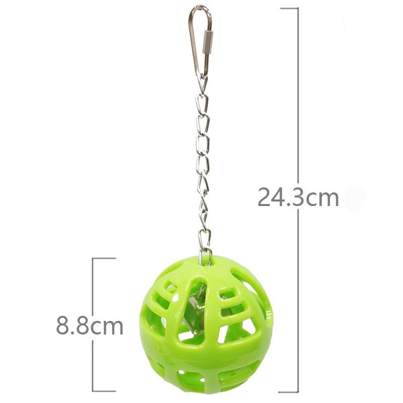 Caitec Bird Toys Soft Foraging Ball with Bell Bite Resistant Foraging Bird Toy for Small or Medium Parrots