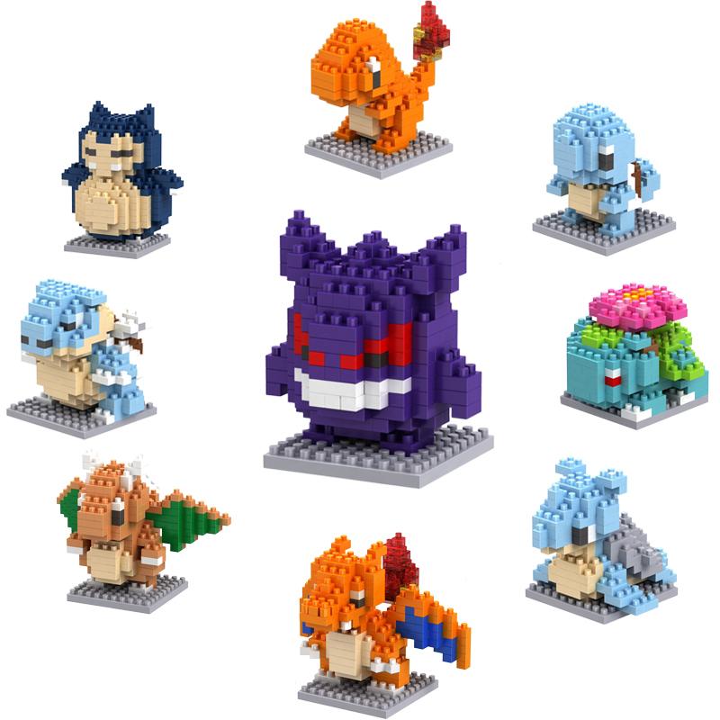 Pokemon Toy Lega Building Blocks Pokémon Action Cartoon Character Pikachu Assembled Model Building Block For Boys Birthday Gifts