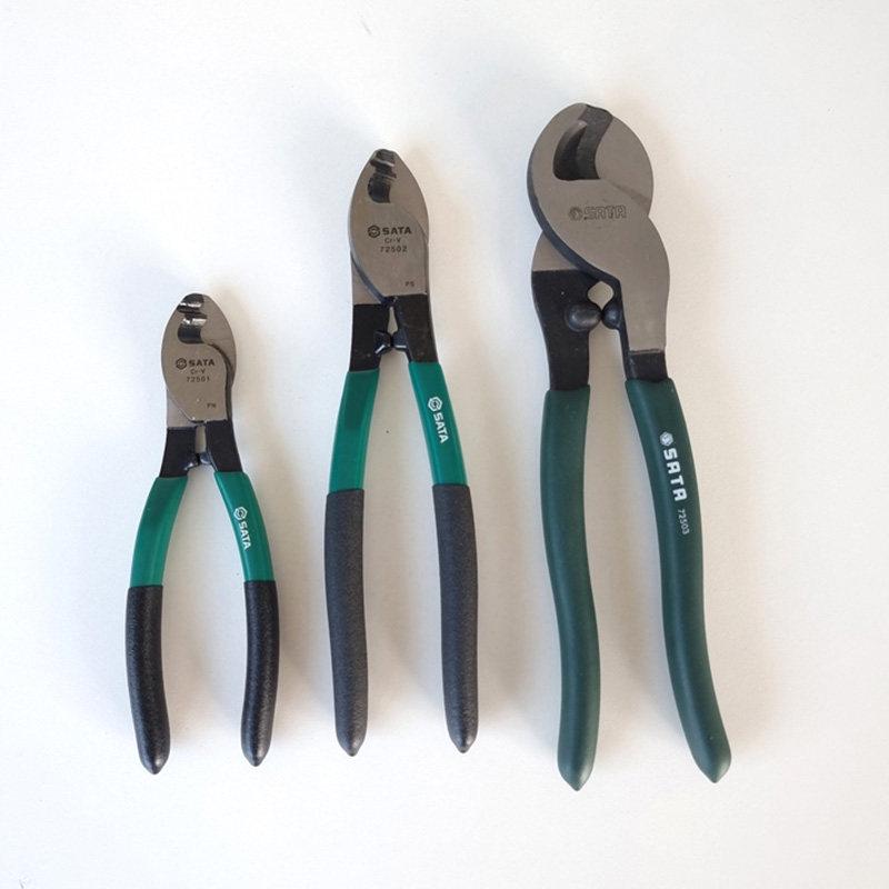 SATA Electrician's Wire Shears: 6, 8, 10-inch - Models 72501, 72502, 72503 for Cutting and Breaking Wire