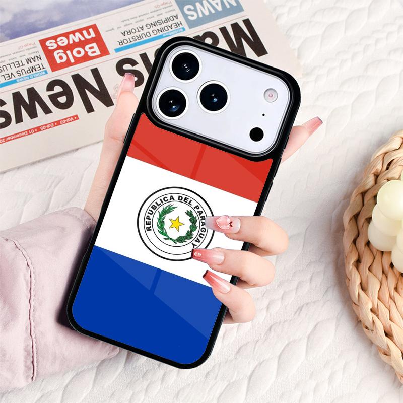Paraguay Flag Phone Case For IPhone 17 16e 15 14 13 12 11 Pro Max Air Mini Soft Protective Cover