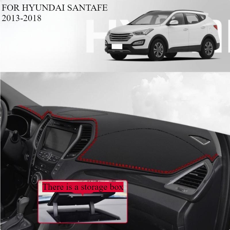 

ДЛЯ HYUNDAI SANTAFE 2013-2018 Автомобильный коврик на панель приборов Dashmat Покрытие для приборной панели Защита от солнца Накладка на приборную панель Ковер Аксессуары front A