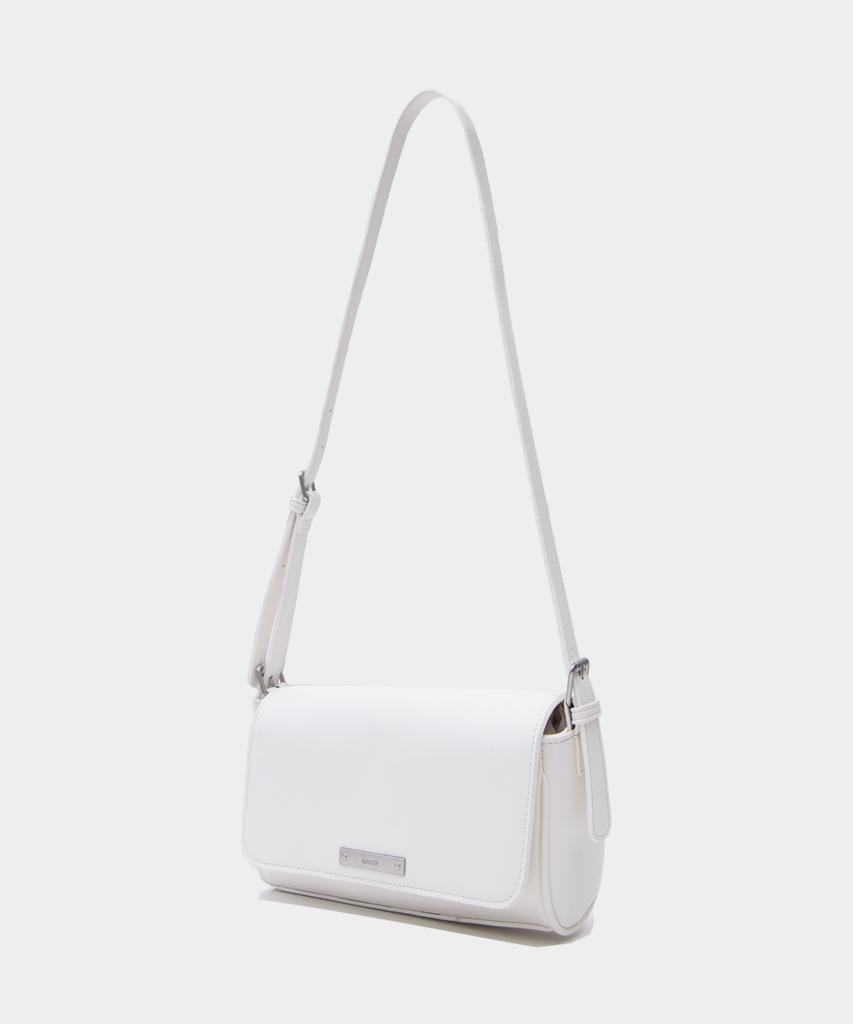 Macoi Basic Melting Leather Crossbody Shoulder Bag [Ivory]