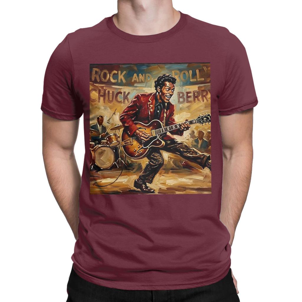 Johnny B Funny Graphic 100 Cotton Tshirt Chuck Berry Tops Tees For Unisex