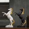 European Style Victory Horse Resin Statue Animal Figurine Ornament for Living Room Cabinet Office Desktop Home Decoration
